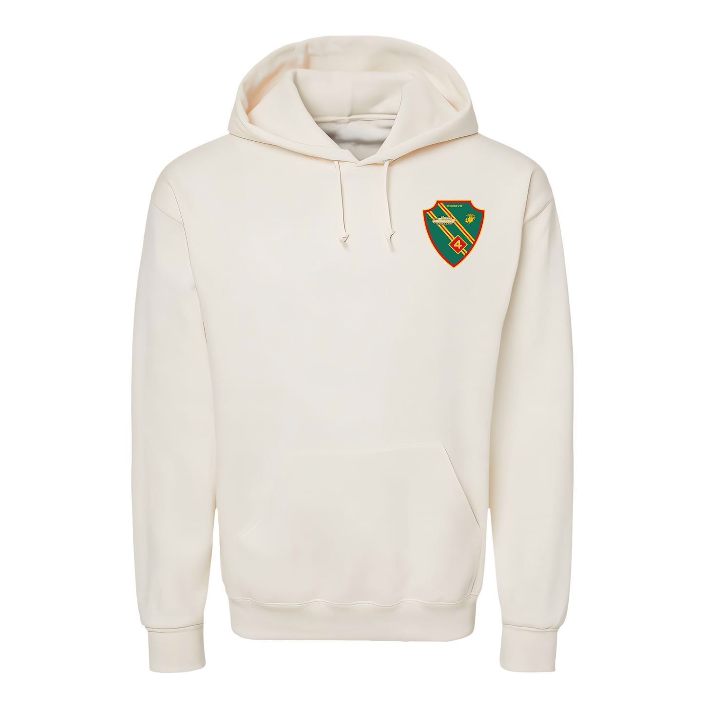 4th Tank Battalion, "53 Days", USMC, United States Marine Corps Hoodie