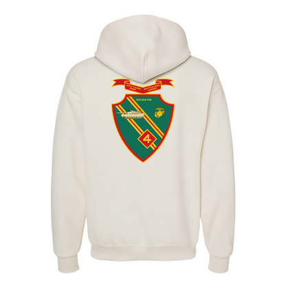 4th Tank Battalion, "53 Days", USMC, United States Marine Corps Hoodie