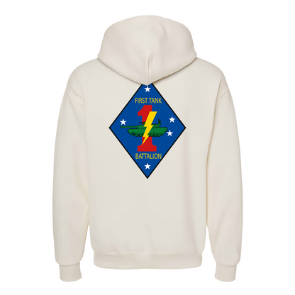 1st Tank Battalion Unit "1st tanks", USMC Hoodie