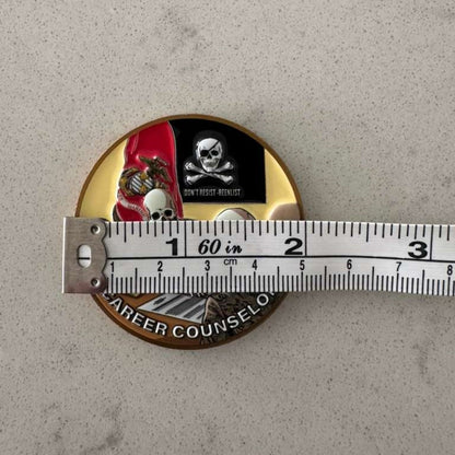 USMC Career Counselor Bundle Pack | Challenge Coin & 3 Stickers Set