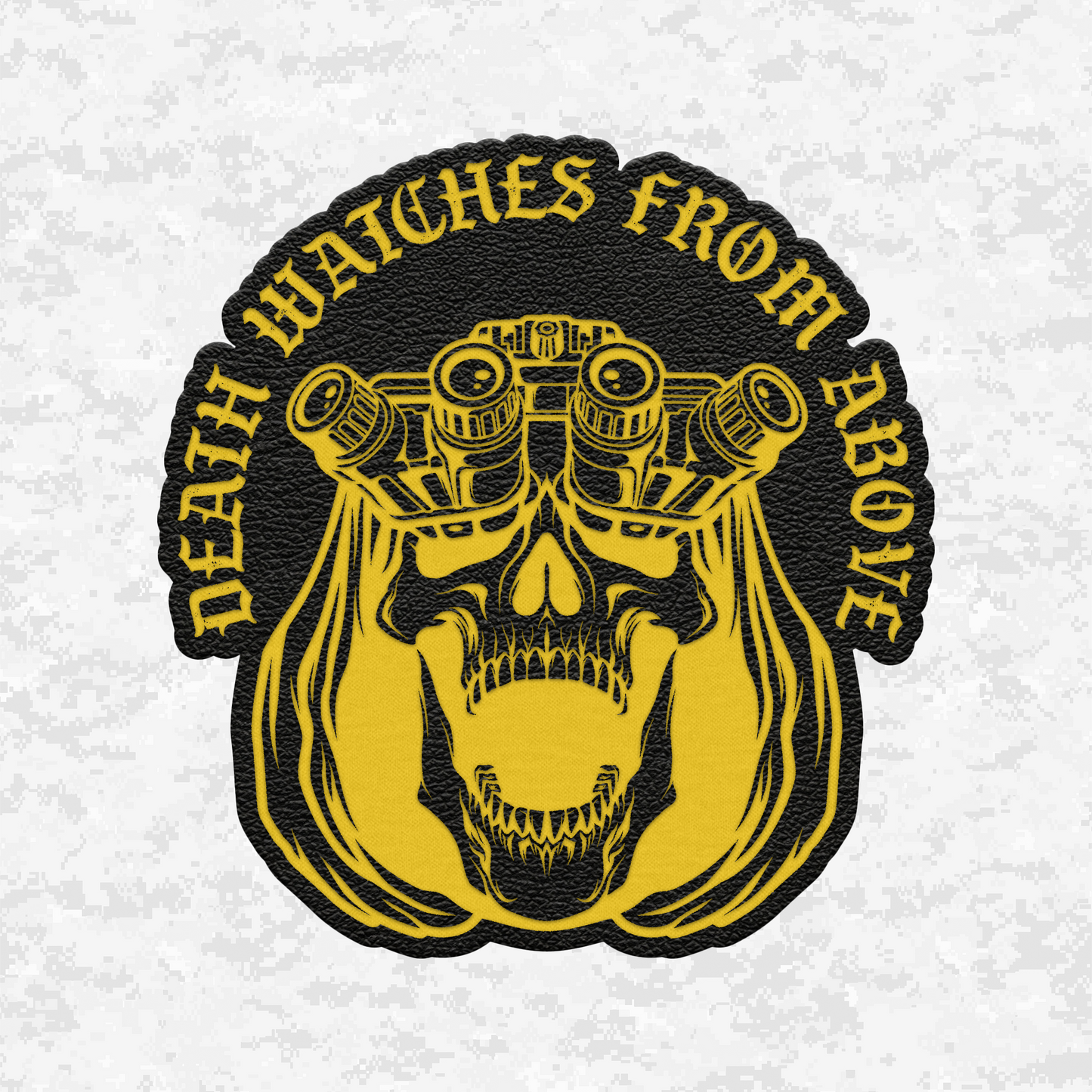 Death Watches From Above | Leather Patch | Velcro Backed