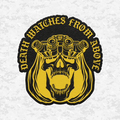 Death Watches From Above | Leather Patch | Velcro Backed