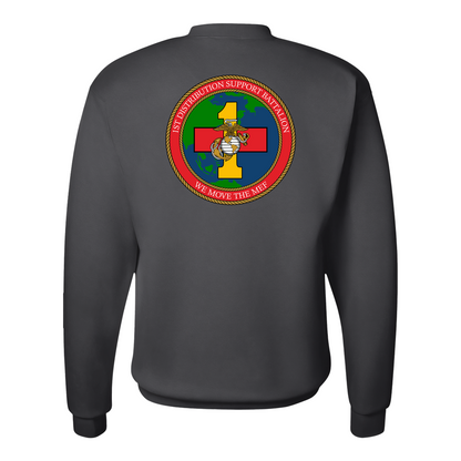 1st Distribution Support Battalion "We Move The MEF", "1st DSB", Sweatshirt