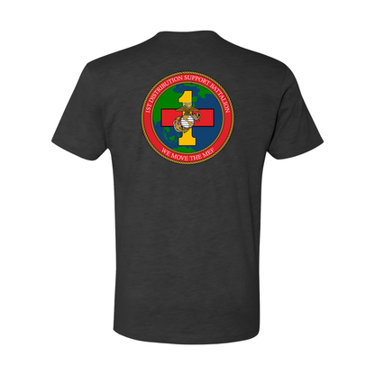 1st Distribution Support Battalion "We Move The MEF", "1st DSB", T-shirt