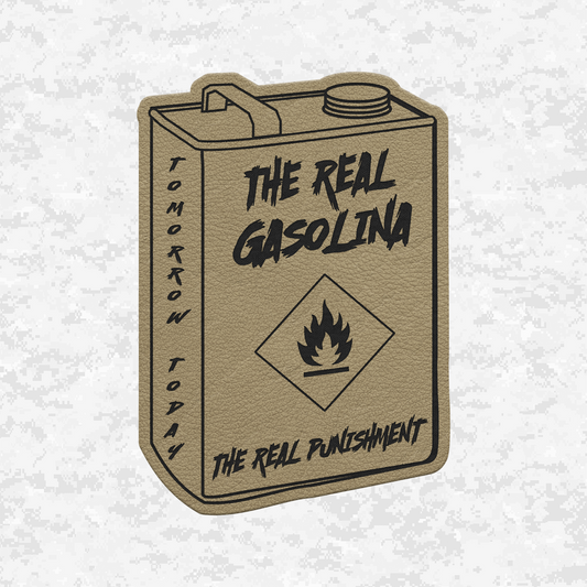 The Real Gasolina | Leather Patch | Velcro Backed