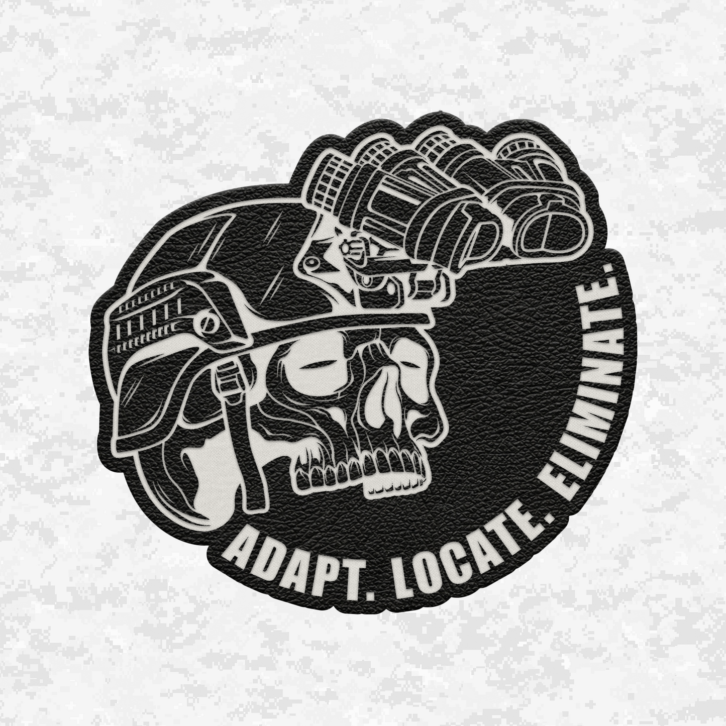 Night Operators | Adapt. Locate. Eliminate. | Leather Patch | Velcro Backed