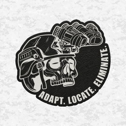 Night Operators | Adapt. Locate. Eliminate. | Leather Patch | Velcro Backed