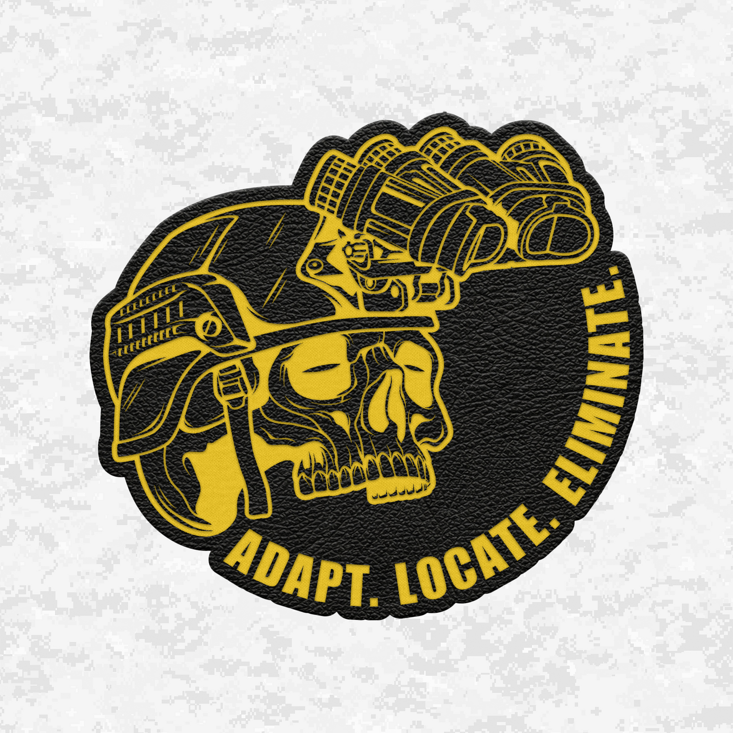 Night Operators | Adapt. Locate. Eliminate. | Leather Patch | Velcro Backed