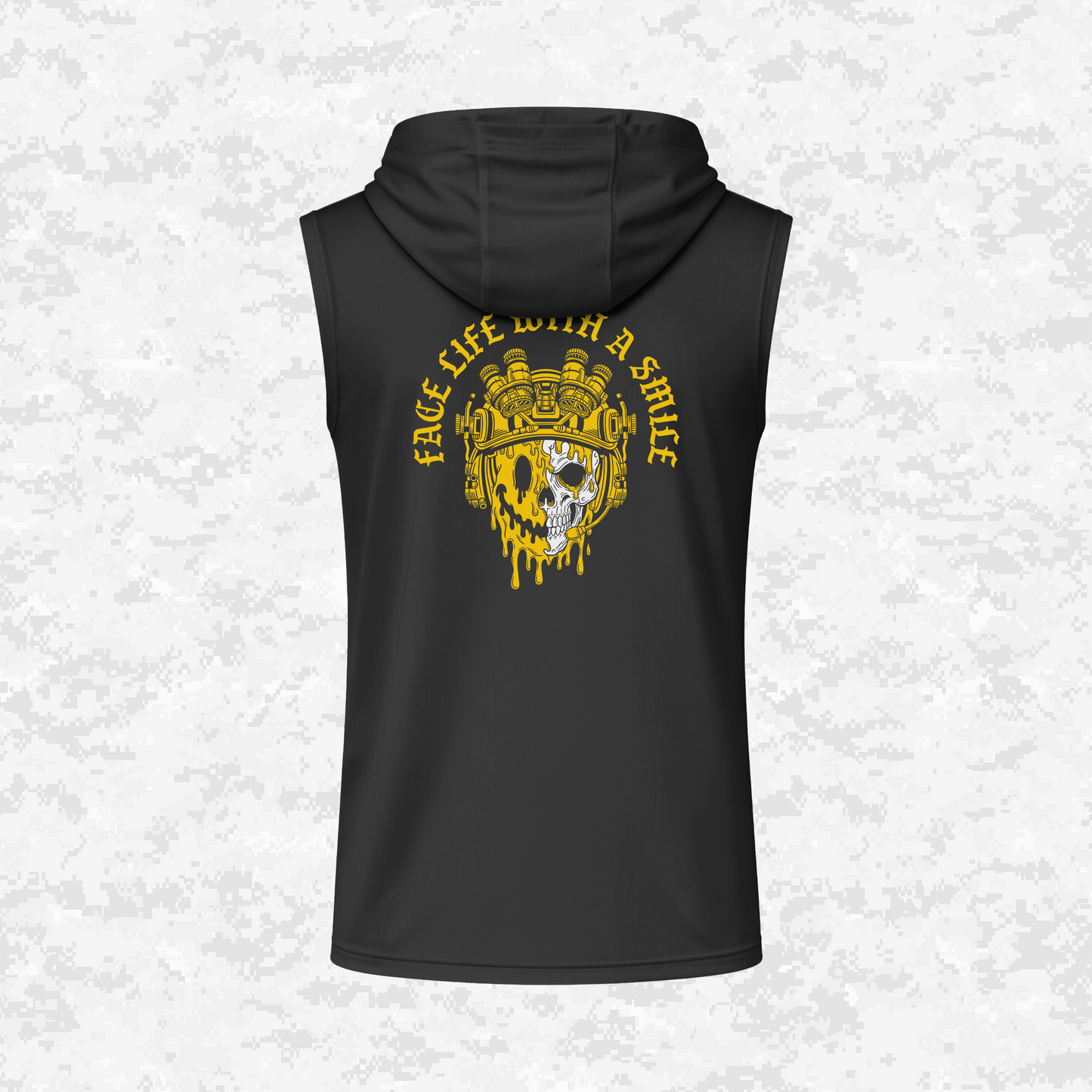 Face Life with a Smile #3 | DRIFIT Sleeveless, Tank, Sleeveless Hoodie