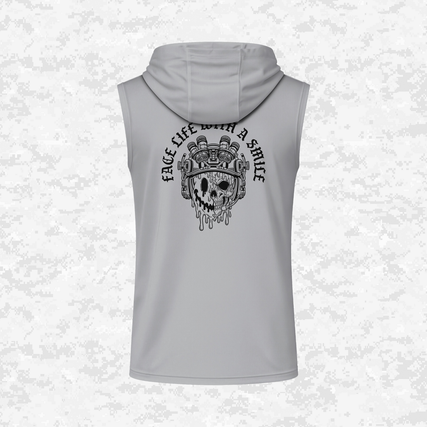 Face Life with a Smile #3 | DRIFIT Sleeveless, Tank, Sleeveless Hoodie