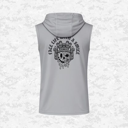 Face Life with a Smile #3 | DRIFIT Sleeveless, Tank, Sleeveless Hoodie