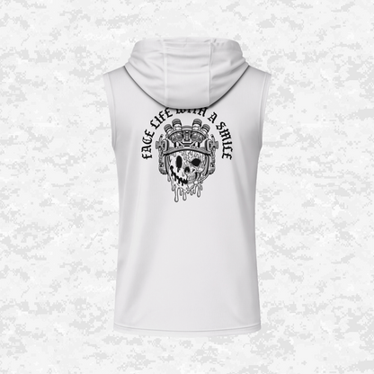 Face Life with a Smile #3 | DRIFIT Sleeveless, Tank, Sleeveless Hoodie