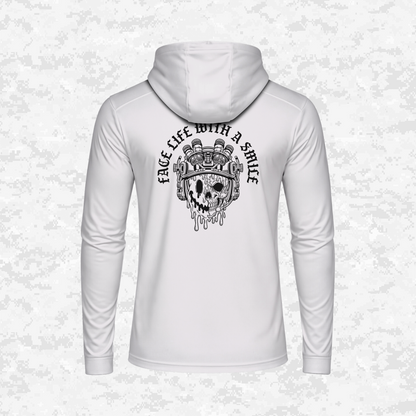 Face Life with a Smile #3 | DRIFIT Long sleeve, Hoodie