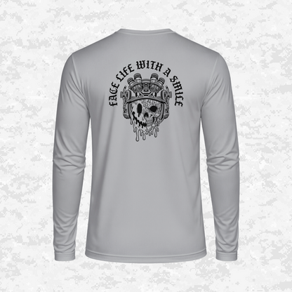 Face Life with a Smile #3 | DRIFIT Long sleeve, Hoodie