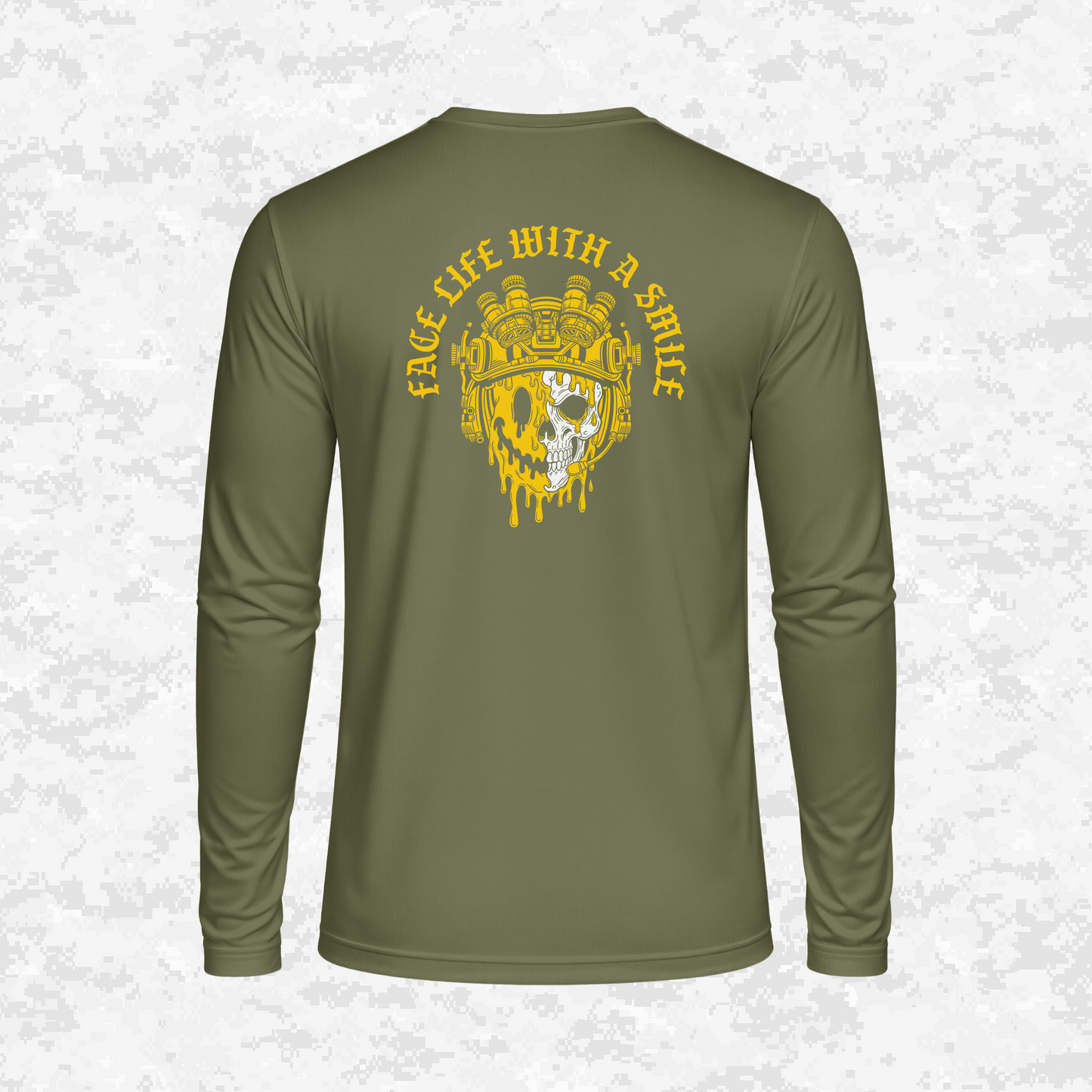 Face Life with a Smile #3 | DRIFIT Long sleeve, Hoodie