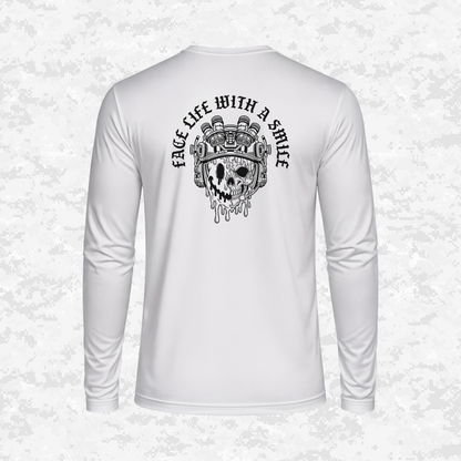 Face Life with a Smile #3 | DRIFIT Long sleeve, Hoodie