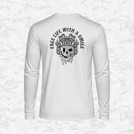 Face Life with a Smile #3 | DRIFIT Long sleeve, Hoodie