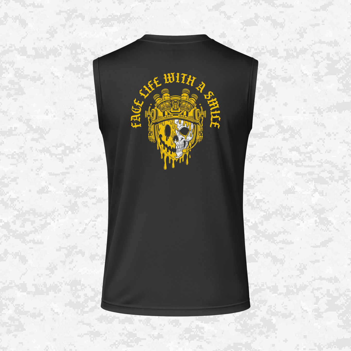 Face Life with a Smile #3 | DRIFIT Sleeveless, Tank, Sleeveless Hoodie