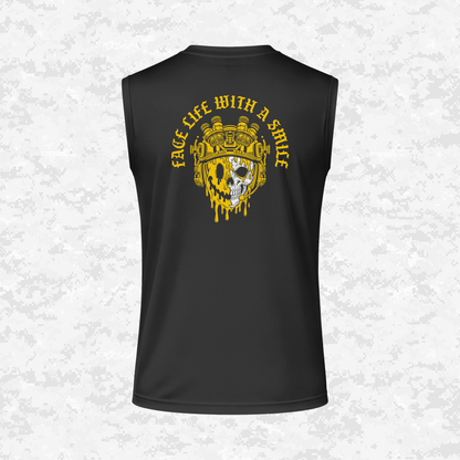 Face Life with a Smile #3 | DRIFIT Sleeveless, Tank, Sleeveless Hoodie