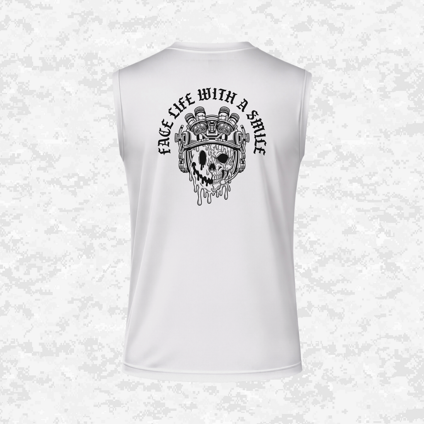 Face Life with a Smile #3 | DRIFIT Sleeveless, Tank, Sleeveless Hoodie