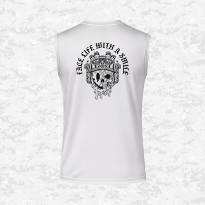 Face Life with a Smile #3 | DRIFIT Sleeveless, Tank, Sleeveless Hoodie
