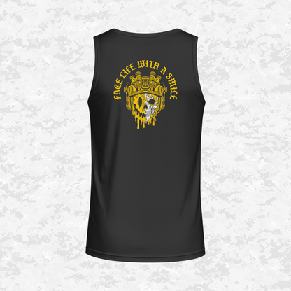 Face Life with a Smile #3 | DRIFIT Sleeveless, Tank, Sleeveless Hoodie