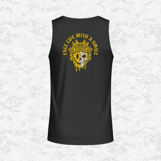 Face Life with a Smile #3 | DRIFIT Sleeveless, Tank, Sleeveless Hoodie