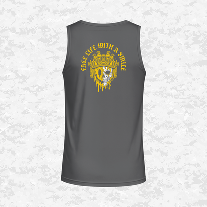 Face Life with a Smile #3 | DRIFIT Sleeveless, Tank, Sleeveless Hoodie