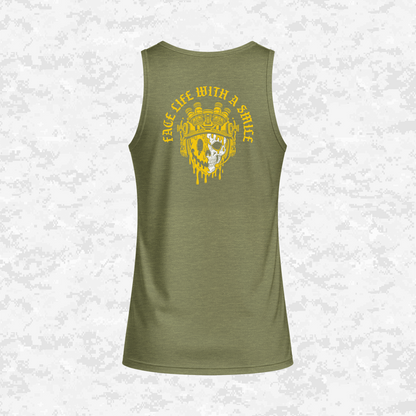 Face Life with a Smile #3 | DRIFIT Sleeveless, Tank, Sleeveless Hoodie