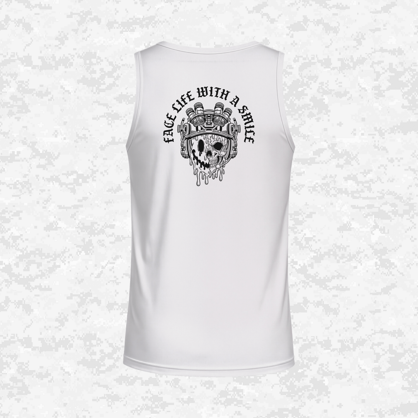 Face Life with a Smile #3 | DRIFIT Sleeveless, Tank, Sleeveless Hoodie