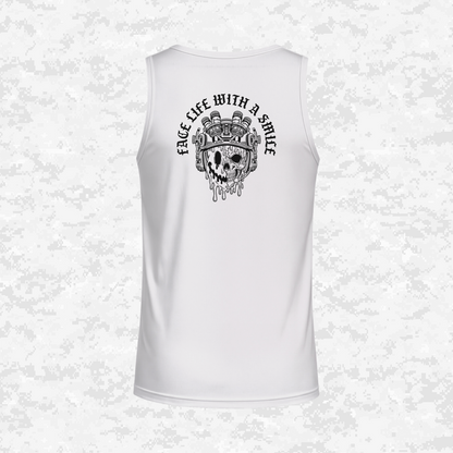 Face Life with a Smile #3 | DRIFIT Sleeveless, Tank, Sleeveless Hoodie
