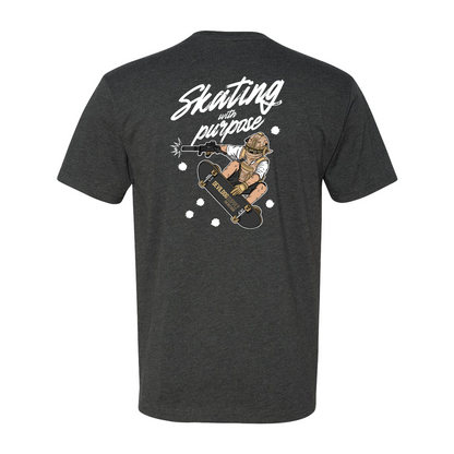Skating With Purpose - Marine in Skate (marpat desert) Shirt