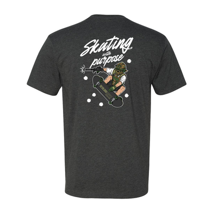 Skating With Purpose - Marine in Skate (marpat forest) Shirt