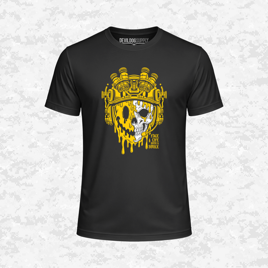 Face Life with a Smile | Tactical Skull | DRIFIT Shirt