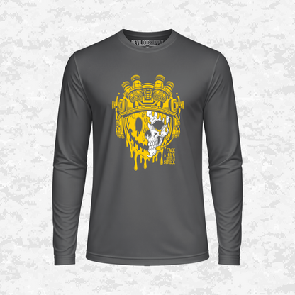 Face Life with a Smile | Tactical Skull | DRIFIT Long sleeve, Hoodie