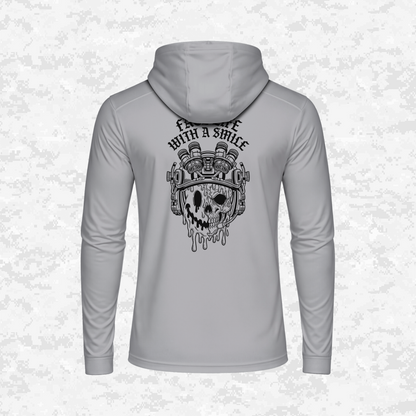 Face Life with a Smile #2 | DRIFIT Long sleeve, Hoodie