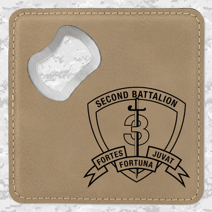 2nd Battalion 3rd Marines "Island Warriors" | Leather Coaster & Opener