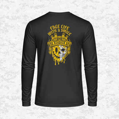 Face Life with a Smile #2 | DRIFIT Long sleeve, Hoodie