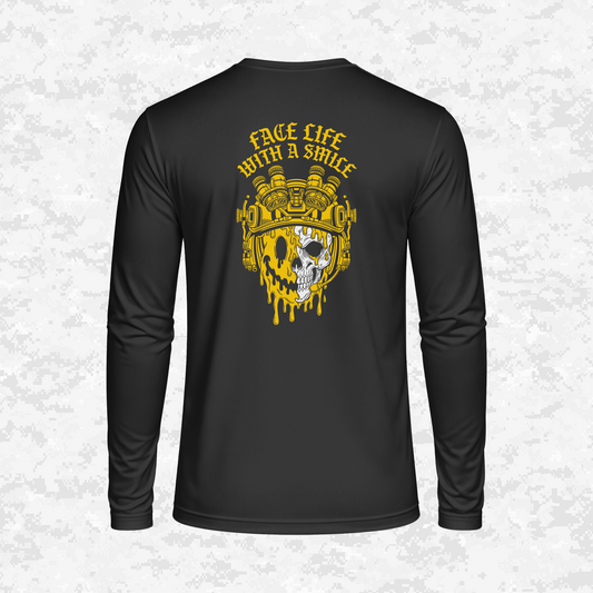 Face Life with a Smile #2 | DRIFIT Long sleeve, Hoodie