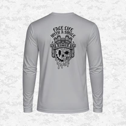 Face Life with a Smile #2 | DRIFIT Long sleeve, Hoodie