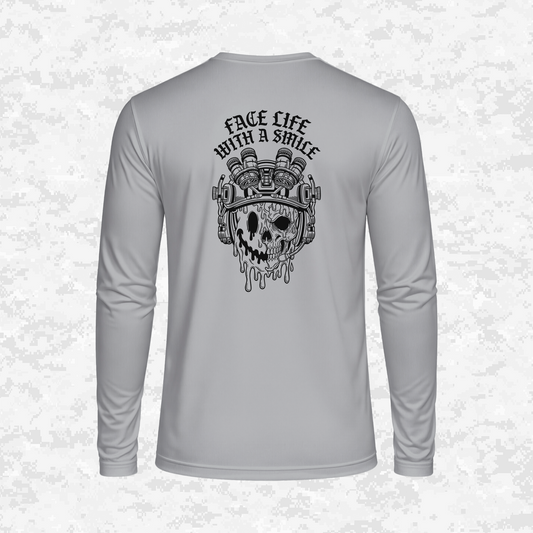 Face Life with a Smile #2 | DRIFIT Long sleeve, Hoodie