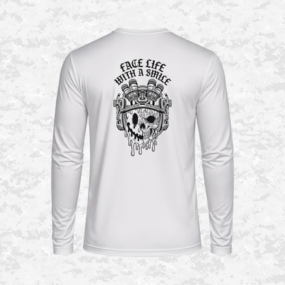 Face Life with a Smile #2 | DRIFIT Long sleeve, Hoodie