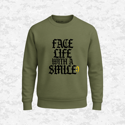 Face Life with a Smile | Essential Text | Sweatshirt