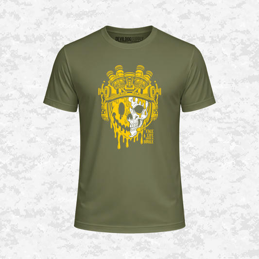 Face Life with a Smile | Tactical Skull | DRIFIT Shirt