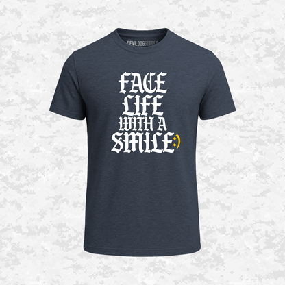 Face Life with a Smile | Essential Text | T-shirt
