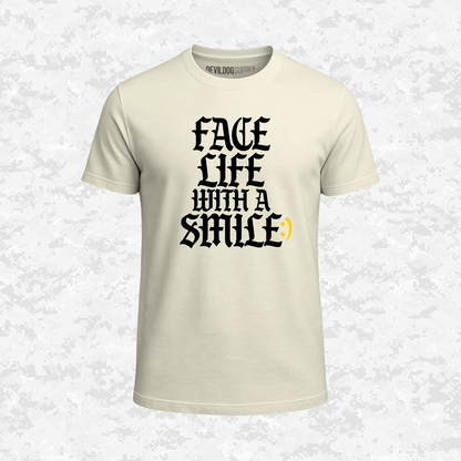 Face Life with a Smile | Essential Text | T-shirt