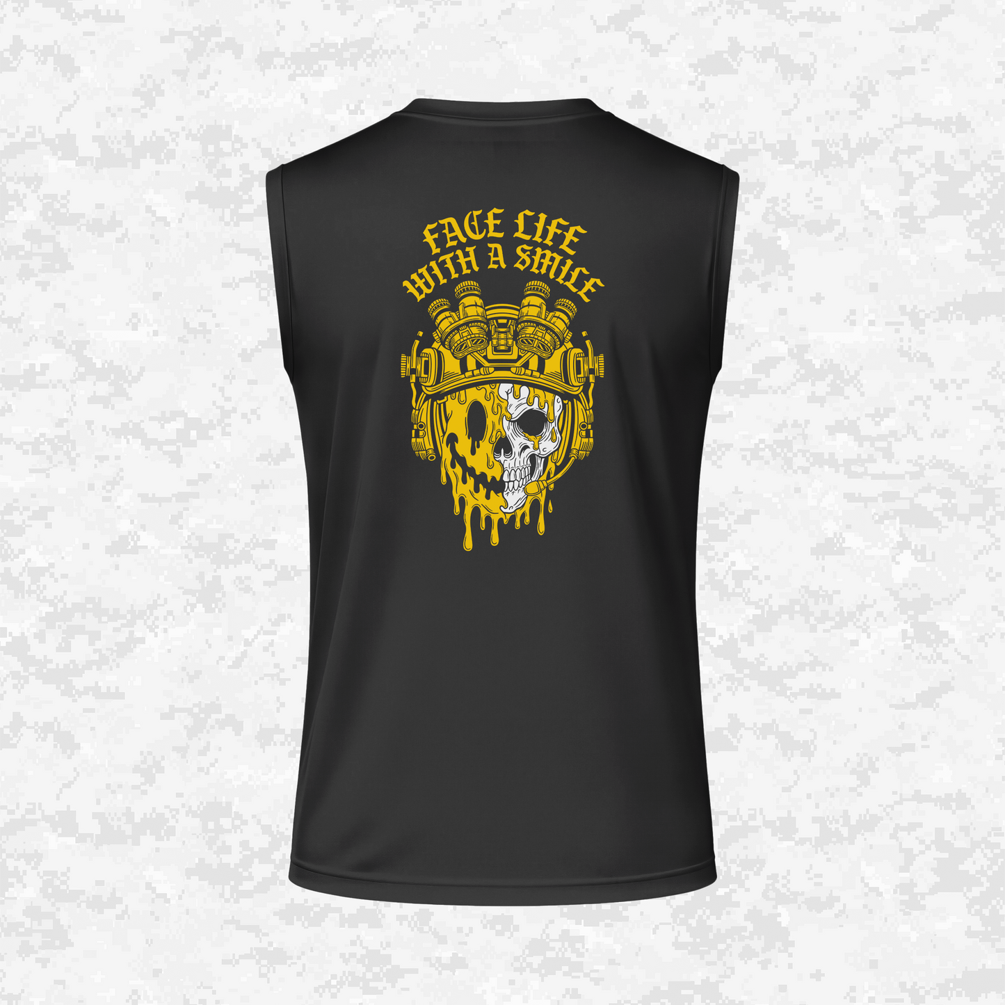 Face Life with a Smile #2 | DRIFIT Sleeveless, Tank, Sleeveless Hoodie