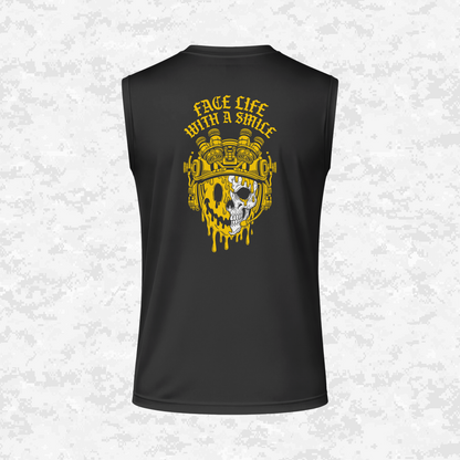 Face Life with a Smile #2 | DRIFIT Sleeveless, Tank, Sleeveless Hoodie