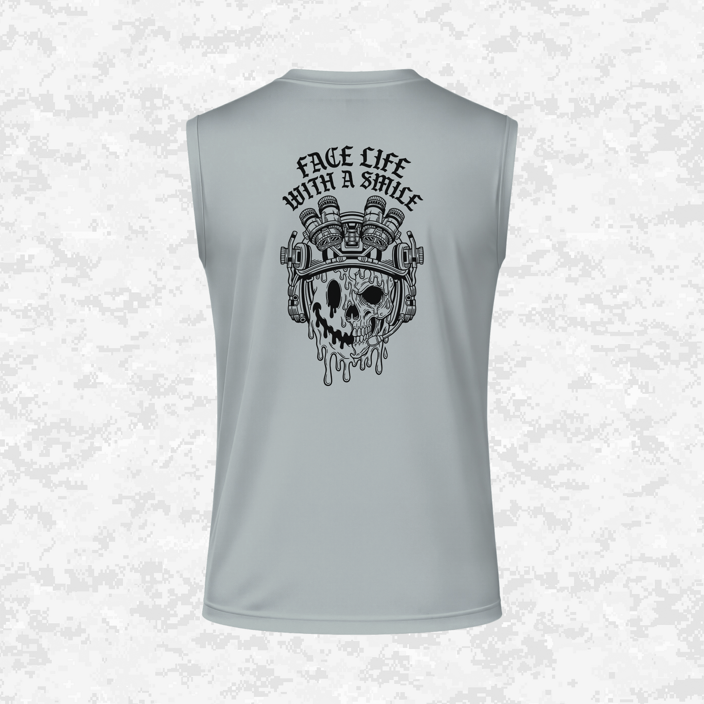 Face Life with a Smile #2 | DRIFIT Sleeveless, Tank, Sleeveless Hoodie