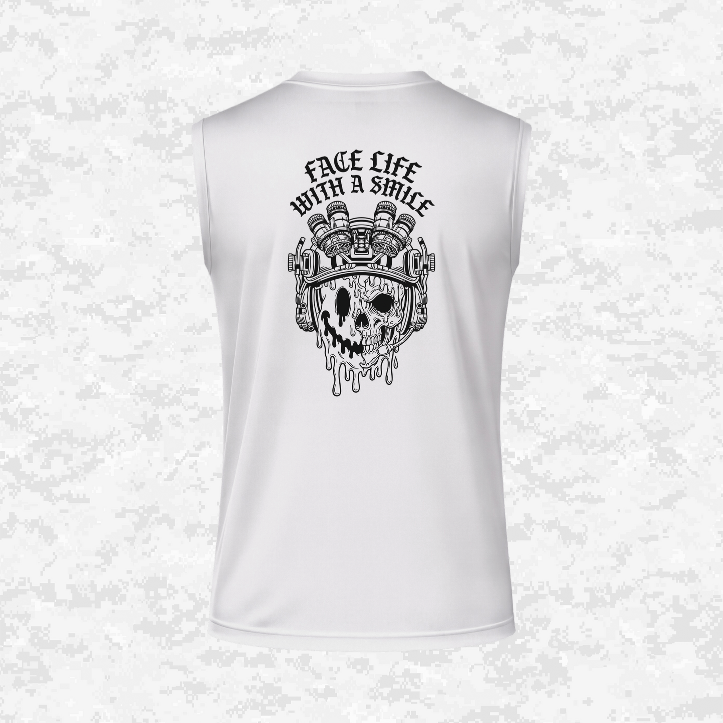 Face Life with a Smile #2 | DRIFIT Sleeveless, Tank, Sleeveless Hoodie